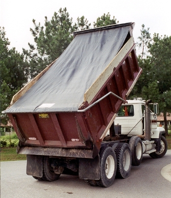 7 6" x 16 Heavy Duty Vinyl 22oz Dump Truck Tarp