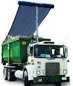 8' x 28' Heavy Duty Mesh Hook Lift Auto Tarp (Hy Tower Single Leg)