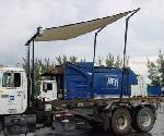 8' x 28' Black Multi-Mesh Universal Economy Straight Tarp for Roll-Off Tarp Systems