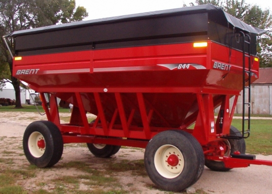 Grain Wagon Economy (Strap Down, No End Caps)  Roll Tarp System - 7'-8'6 wide, 10' long