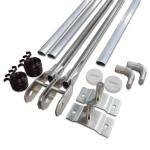 4 Spring Aluminum Arm Kit (Pin to Pin) - Tarp Bow and Pivot Pin Sets for widths 96 to 102