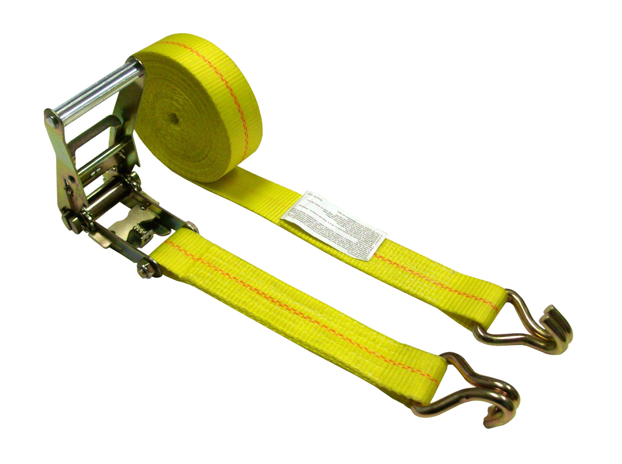 2 x 30' Ratchet Strap w/ Double J Wire Hooks - 3,335lb WLL - MADE IN USA