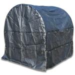 Steel Coil Tarp 6' x 6' x 6' Coil Bag - 18oz Vinyl (29 lb) BLACK