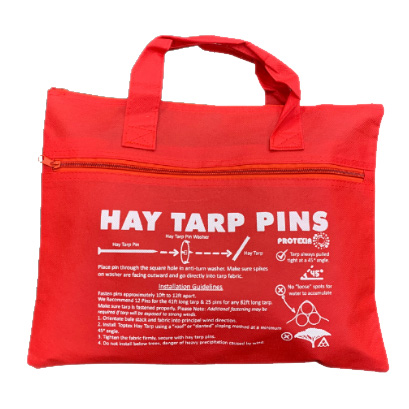 Hay Tarp Pins | 30 pack 12 Pins with Washers - Free Shipping