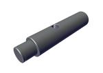10170 Roll-Rite (OEM) Stub Shaft, Axle 5 1/2 long 1 to 3/4 w/snap ring groove