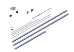 102454 Roll-Rite (OEM) Axle Kit, 4 for 37' Side Dump Trailer