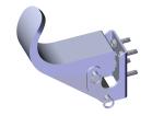 104261 Roll-Rite (OEM) Bracket, Rubber 6 Offset Tarp Stop w/Bracket for Side-to-Side System