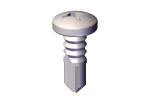 18140 Roll-Rite (OEM) Screw, 1/4 x 3/4 Pan Phillips self Drilling