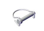 18302 Roll-Rite (OEM) Bolt, Lock Pin 3/8x1.75 SW Tab Lock Pin Zinc Grade 8