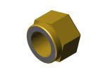 18587 Roll-Rite (OEM) Nut, 5/8 -10 Grade 8 Yellow Zinc Nylon Insert Lock Nut