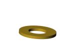 18588 Roll-Rite (OEM) Washer, 5/8 - 1 1/2 Yellow Zinc Extra Thick Thru Hardened Grade 8 Flat Washer
