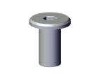 18719 Roll-Rite (OEM) Nut, 1/4-20 Cap Conn Nut Clear Zinc - Post bolt for 90 degree corners