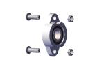 31050 Roll-Rite (OEM) Bearing, 3/4 Flanged Axle Bearing with bolts