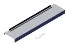 38081 Roll-Rite (OEM) End Cap, 101.5 Wide Flat Aluminum Endcap for Transfer Trailers - Greater Than 14 Long