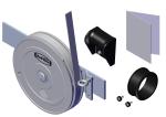 38513 Roll-Rite (OEM) Tarp Return, for 3 Axle w/Mounting Plate for Sheet & Post Trailers