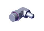 39301 Roll-Rite (OEM) Adapter, 90 #4 Male Tube to #8 Adj Male Oring
