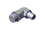 39304 Roll-Rite (OEM) Adapter, 90 #6 Male Tube to #8 Adj Male Oring