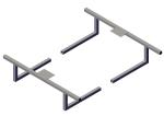 46264 Roll-Rite (OEM) Tube Mount Kit, Top Mount Pivots, 6 & 8 Spring