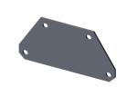 46751 Roll-Rite (OEM) Plate, Triangular Sliding Pivot Mounting Plate (Each)