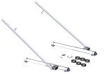 47710 Roll-Rite (OEM) Pivot Set, 3ft Low Profile Sliding 6 Spring Pivot Set w/120 Tubes