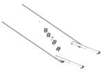 47720 Roll-Rite (OEM) Pivot Set, 3ft Low Profile Sliding 8 Spring Pivot Set w/192 Tubes