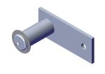 47910 Roll-Rite (OEM) Knuckle Pin, 2 Spg Knkl Pin for Up. Sct of Db-Knkl Pv (each)