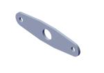 47962 Roll-Rite (OEM) Plate, Knuckle Pin Plate w/o Pin (Double Ended, Al)