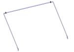 76730 Roll-Rite (OEM) Bow Set, Tension Bow - 103 1/2 Wide Top Tube w/ 98 Long Side Arms