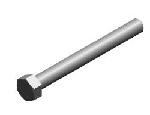 Agri-Cover 10904 3/8 x 3 Zinc Plated Hex Bolt
