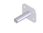 Agri-Cover 4004503 Pivot Mount Plate & Shaft (spring arm w/ chain)