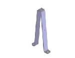 Agri-Cover 60557 11 Standoff (silver powder coated)