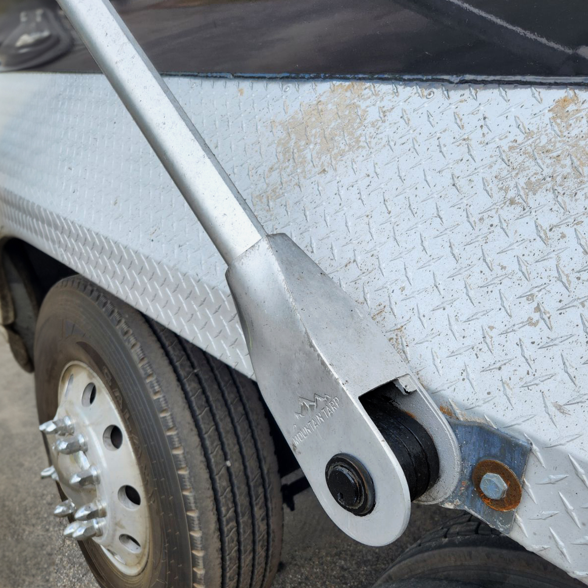 Mountain Side Mount Tarp Systems with One-Piece Unbreakable Arms