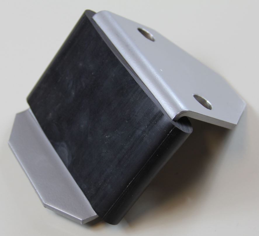 US Tarp 11177S Steel Stop Bracket w/ Rubber Bumper