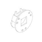 1124896 Shur-Co (OEM) Roll Tube End Cap - Rear w/Square Key