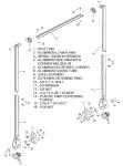 5-Spring Aluminum Arm Kit (Pin to Pin) - Tarp Bow and Pivot Pin Sets