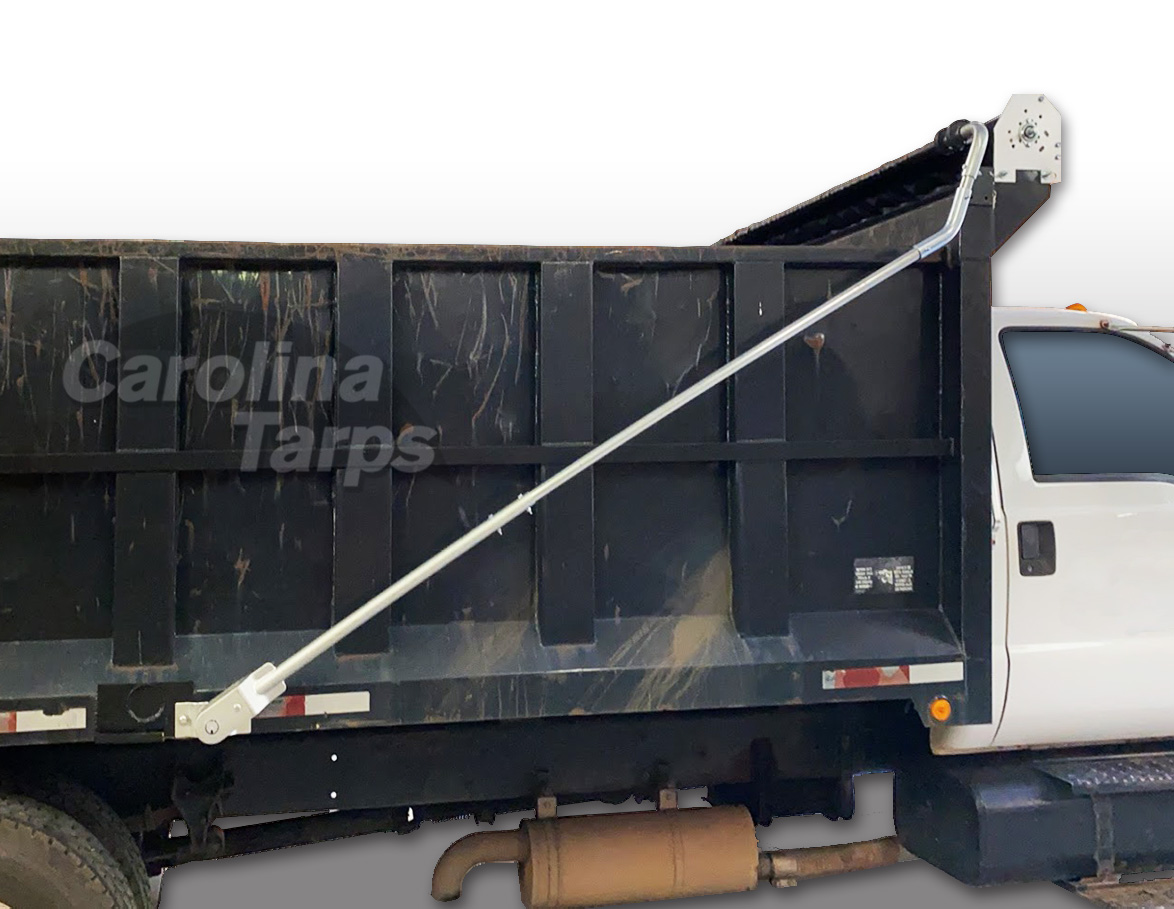 Dump Truck Tarp System - Electric STEEL 4 Spring Tarp Kit for Beds Up to 20' (Width 95 and Over)