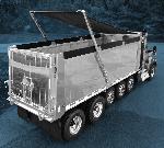 AeroForce 2-Spring Electric Front-to-Back Tarp System for Dump Trailers 102 wide, 41' - 45' long (BACKORDERED - CONTACT US FOR LEAD TIME)