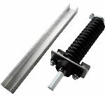 Mountain K0207 Hex Chrome Thru-The-Rail Underbody Assembly w/o Arm Connector Plug, Passenger Side