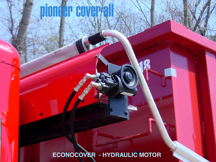 Roll Off Tarp System with Adjustable Gantry Pioneer HR1500PTO Carolina Tarps